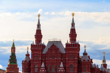 State Historical Museum of Russia is a museum of Russian history on Red Square in Moscow, Russiaのeditorial素材