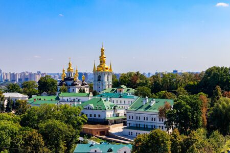View of the Kiev Pechersk Lavra, also known as the Kiev Monastery of the Caves in Ukraineの写真素材