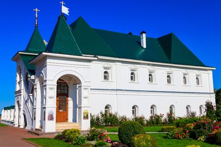 Hegumen's chambers (XVII century) with the Church of St. Basil of Ryazan of Transfiguration monastery in Murom, Russiaの写真素材