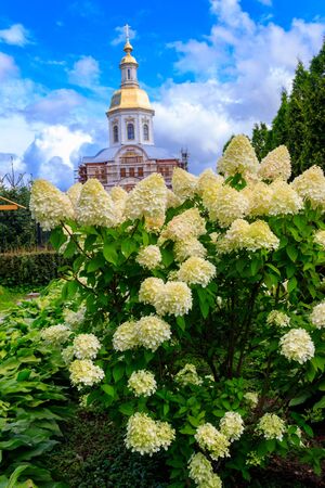 Annunciation cathedral in Holy Trinity-Saint Seraphim-Diveyevo convent in Diveyevo, Russiaの写真素材