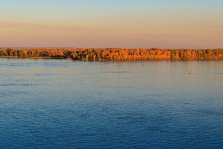 View on the river Dnieper on autumn