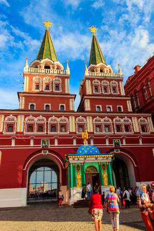 Moscow, Russia - August 15, 2019: Church of St. Barbara on Varvarka street in center of Moscow, Russiaのeditorial素材