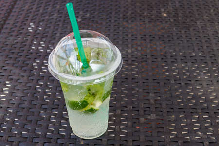 Fresh mojito cocktail on a table