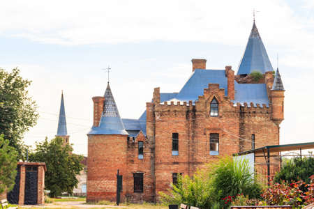 Popov Manor House (also known as Vasylivka Castle) in Vasylivka town, Zaporizhia region, Ukraine