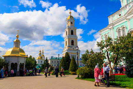 Diveyevo, Russia - August 10, 2019: View of Holy Trinity-Saint Seraphim-Diveyevo convent in...