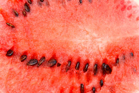 Texture of the fresh sweet red watermelonの写真素材