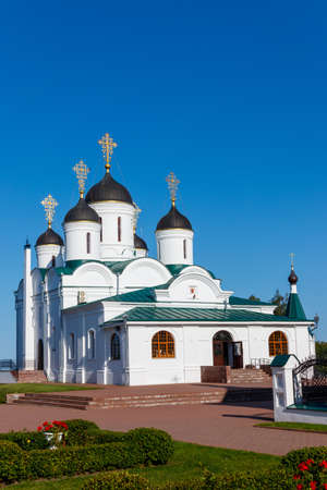 Transfiguration cathedral in Transfiguration monastery in Murom, Russiaの写真素材