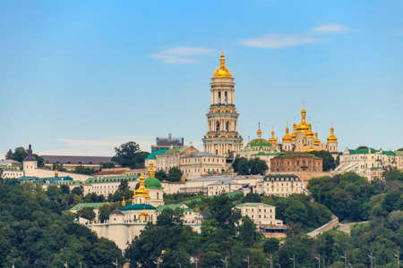 View of the Kiev Pechersk Lavra, also known as the Kiev Monastery of the Caves in Ukraineの写真素材