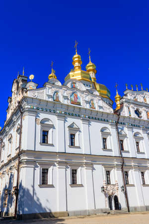 Dormition Cathedral of the Kiev Pechersk Lavra (Kiev Monastery of the Caves) in Ukraineの写真素材