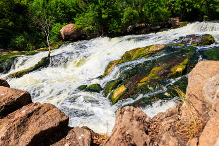 Rapids on the Inhulets river in Kryvyi Rih, Ukraine