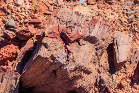 Background of the stones rich with iron ore mineralsの写真素材
