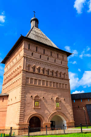 Monastery of Saint Euthymius tower in Suzdal, Russiaの写真素材