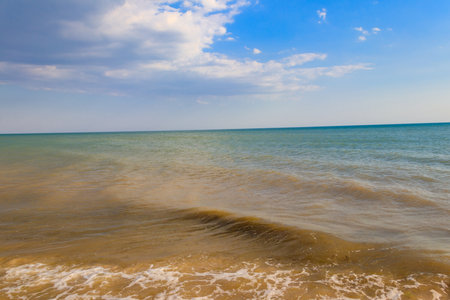 View of the Black sea in UKraineの写真素材