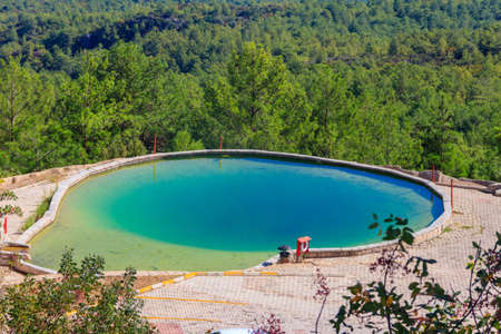 Beautiful pond at a foot of Tahtali mountain near Kemer, Antalya Province in Turkey