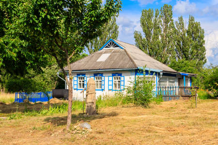 Small house in the Ukrainian villageの写真素材