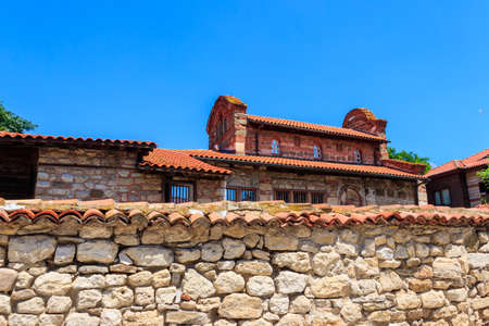 Church of St. Stephen in the old town of Nessebar, Bulgaria.の写真素材