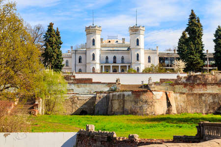 Sharovka palace in neo-gothic style, also known as Sugar Palace in Kharkov region, Ukraineのeditorial素材