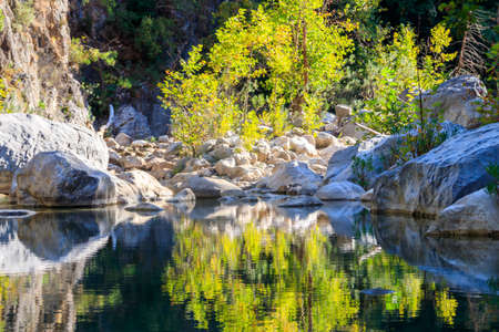View of Goynuk canyon in Antalya province, Turkeyの写真素材