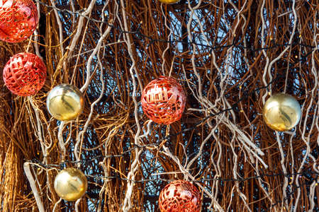 Beautiful decorations for Christmas and New Year holidaysの写真素材
