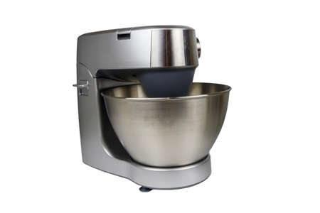 Stainless steel modern kitchen machine isolated on white background