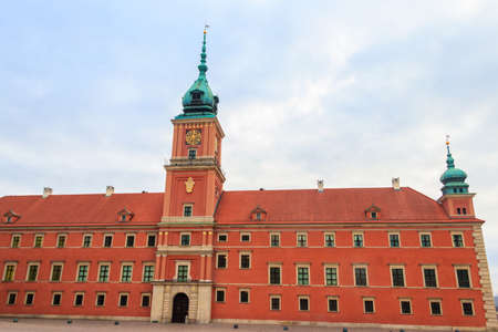 Royal Castle in Castle Square in Warsaw, Polandのeditorial素材