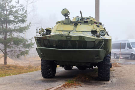 BRDM-2 (Combat Reconnaissance/Patrol Vehicle) is an amphibious armored scout car used by states that were part of the Soviet Union and its alliesのeditorial素材