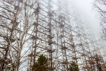 Duga, a Soviet over-the-horizon (OTH) radar system as part of the Soviet anti-ballistic missile...