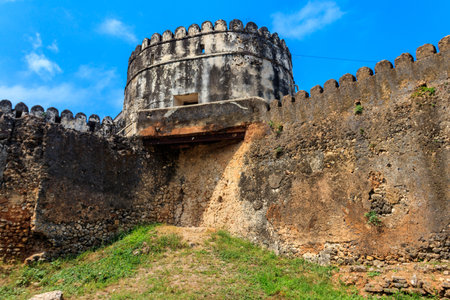 Old Fort, also known as the Arab Fort is a fortification located in Stone Town in Zanzibar, Tanzaniaのeditorial素材