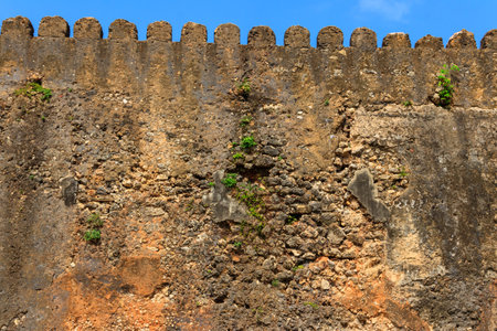 Background of the stone wallの写真素材