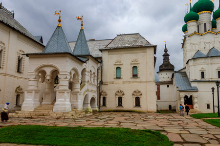 Rostov, Russia - August 14, 2019: Architectural ensemble of the Rostov Kremlin in Rostov Veliky,...