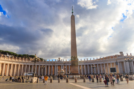 Vatican - March 1, 2023: Saint Peter's Square in Vatican City, Vaticanのeditorial素材