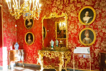 Genoa, Italy - November 6, 2022: Interior of Royal Palace (Palazzo reale) of Genoa in Italyのeditorial素材