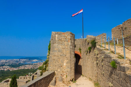 Klis fortress near Split, Croatiaの写真素材