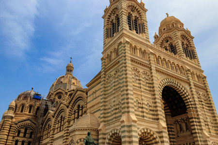 Cathedral of Saint Mary Major in Marseille, Franceの写真素材