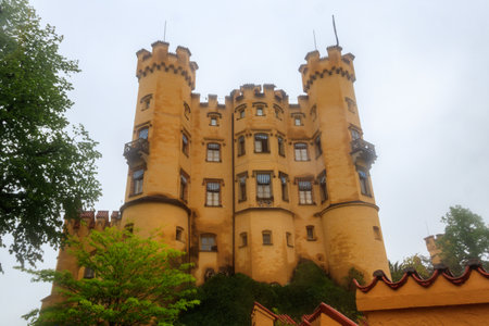 Hohenschwangau Castle in the Bavarian Alps, Germanyの写真素材