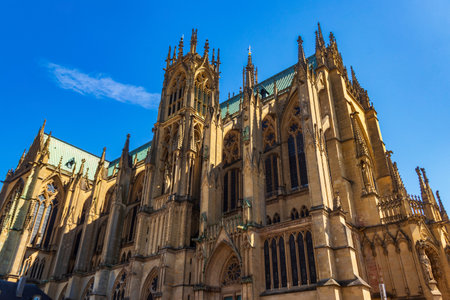 Cathedral of Saint Stephen of Metz, Franceの写真素材