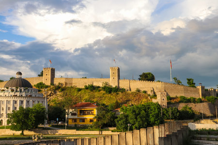 Kale Fortress in Skopje, North Macedoniaの写真素材