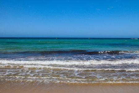 View of the Mediterranean sea on Maltaの写真素材