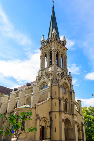 The Church of St. Peter and Paul in Bern, Switzerlandの写真素材
