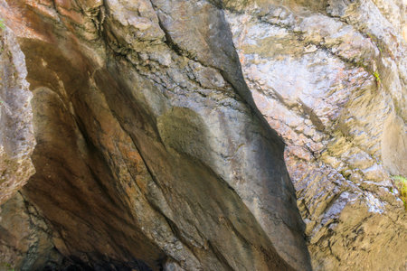 Natural texture of a mountain cliff rock for backgroundの写真素材
