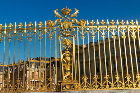 Golden Gate at Royal Palace of Versailles, Franceの写真素材