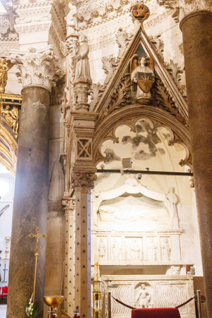 Interior of Cathedral of Saint Domnius inside Diocletian's Palace in Split, Croatiaの写真素材