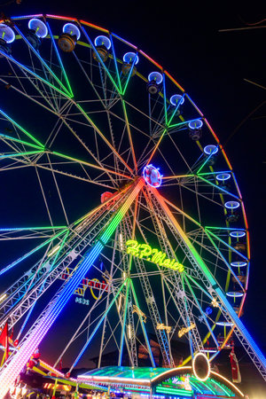 Montreux, Switzerland â December 15, 2024: Ferris Wheel at Christmas market in Montreux, Switzerlandのeditorial素材