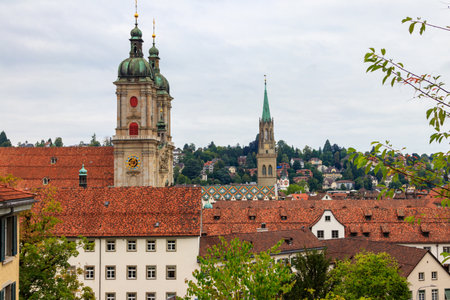 View of the old town of St. Gallen, Switzerland