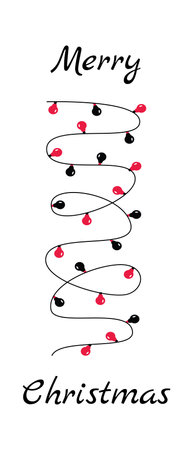 Christmas long sign vector design. Winter Farmhouse signs for Christmas decoration.のイラスト素材