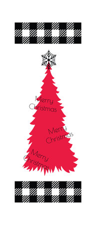 Christmas long sign vector design. Winter Farmhouse signs for Christmas decoration.のイラスト素材