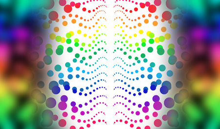 background of rainbow circle blurの写真素材