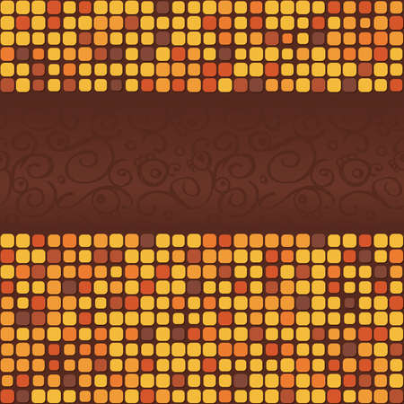Background with tile mosaicのイラスト素材