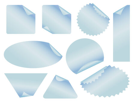 set of stickers vectorのイラスト素材