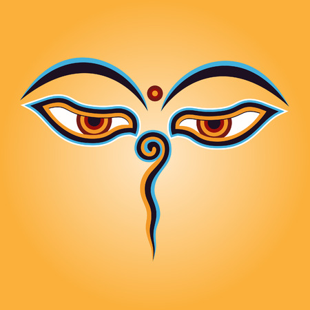 Buddha eyes Vectorのイラスト素材